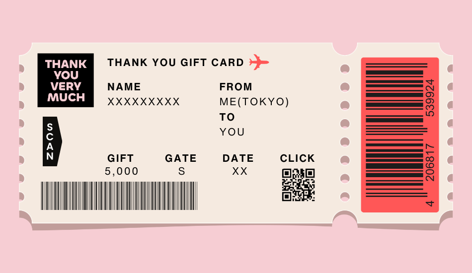 THANK YOU GIFT CARD